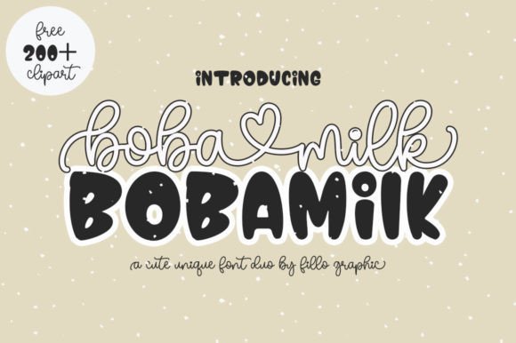 Boba Milk: A Font Pairing That Feels Like a Perfect Afternoon