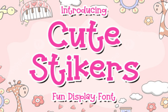 Cute Stikers: The Handwritten Script for Modern Elegance