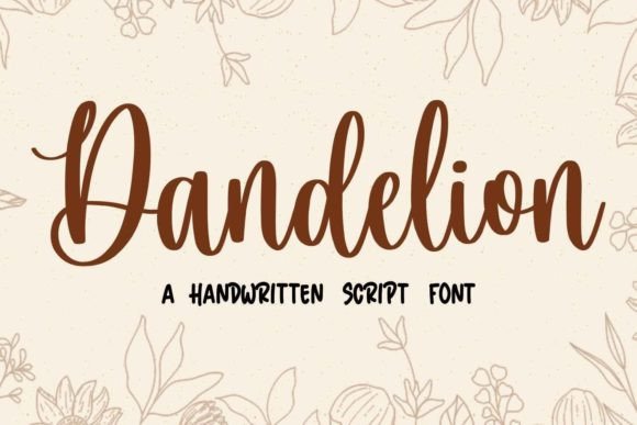 Dandelion: A Handwritten Script Font for Creative Projects