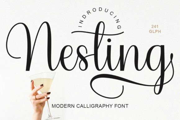 Discover the Calm Elegance of the Nesting Script Font