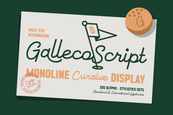 Galleco: The Monoline Cursive Font for Timeless Elegance