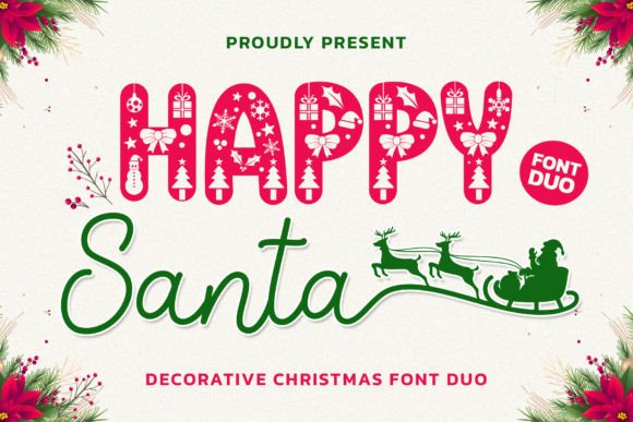Happy Santa Duo: Your Christmas Design Secret Weapon
