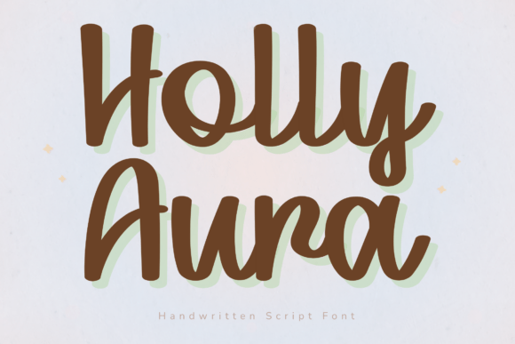 Holly Aura: A Handwritten Font for Modern, Elegant Design
