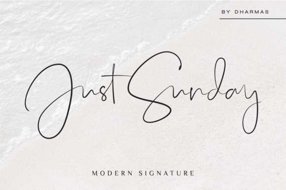 Just Sunday: A Modern Script Font for Elegant Branding