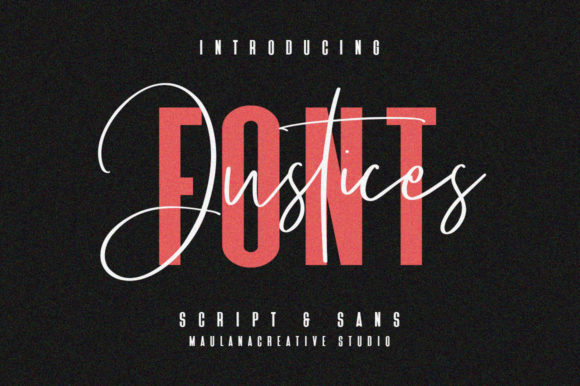 Justices: A Font Duo That Balances Bold Impact with Elegant Flow
