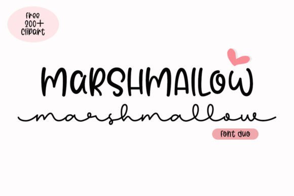 Marshmallow Duo: A Modern Typeface for Sophisticated Branding