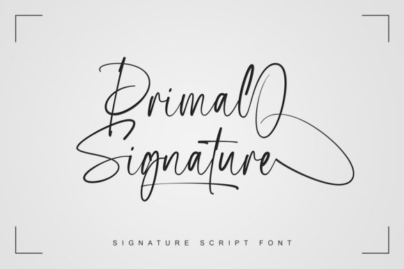 Primal Signature: The Graceful Script for Modern Branding