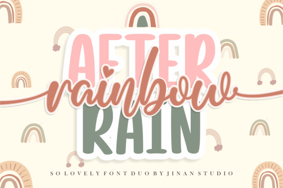 Rainbow After Rain: A Font Duo for Romantic & Modern Design