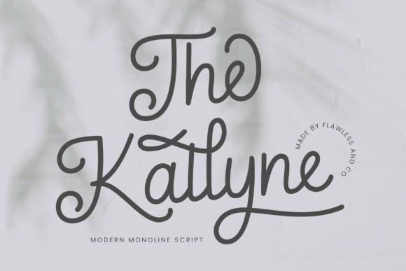 The Kallyne: A Modern Monoline Script for Elegant Design