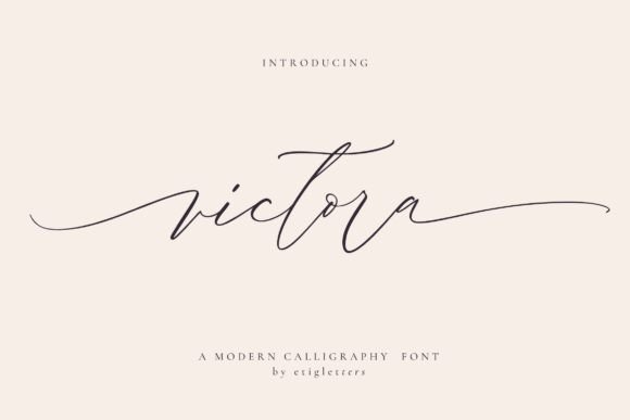 Victora: A Handwriting Script for Elegant Branding