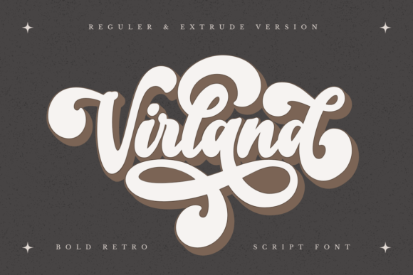 Virland: A Bold Handwritten Font with Retro Charm